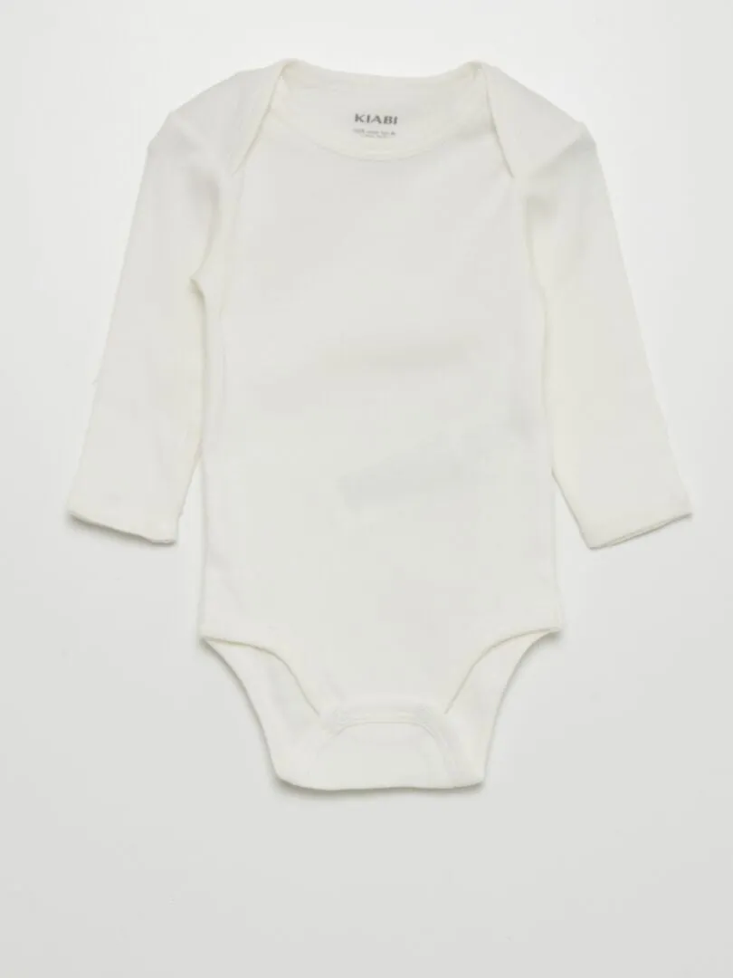 PACK DE 7 BODIES  BEIGE