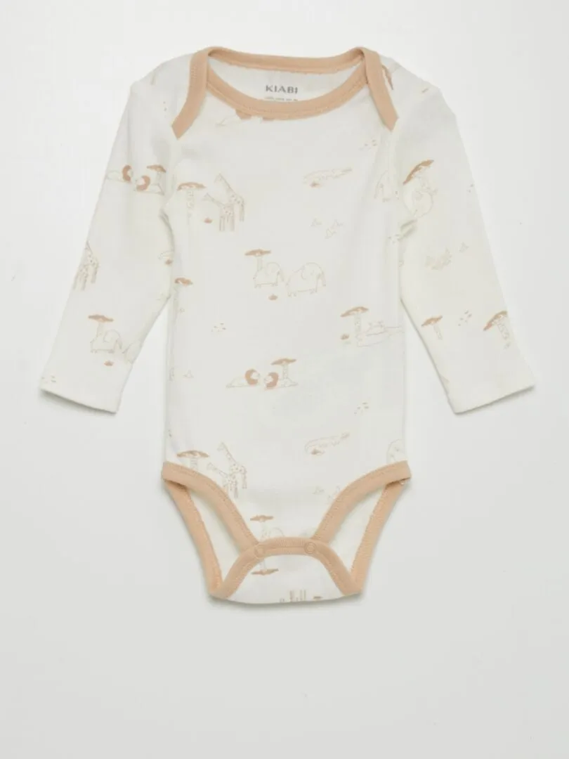PACK DE 7 BODIES  BEIGE