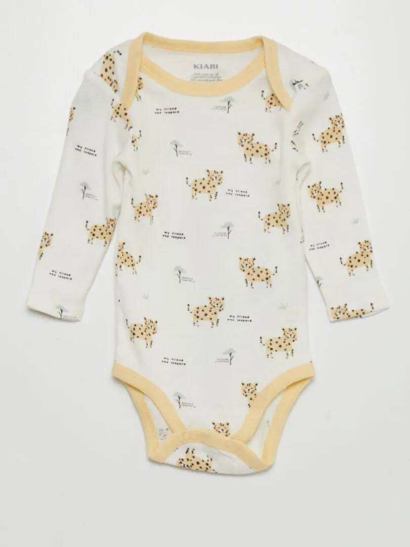 PACK DE 7 BODIES  BEIGE