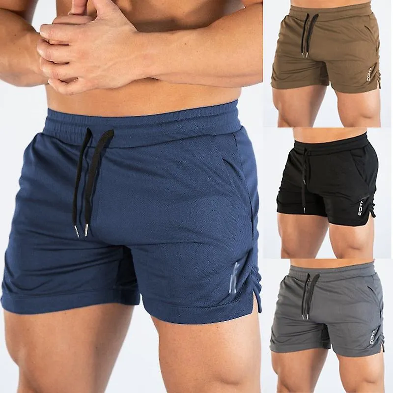 Pantalones cortos de gimnasio para hombres Pantalones cortos de entrenamiento Entrenamiento culturismo Gimnasio Deporte Hombres 