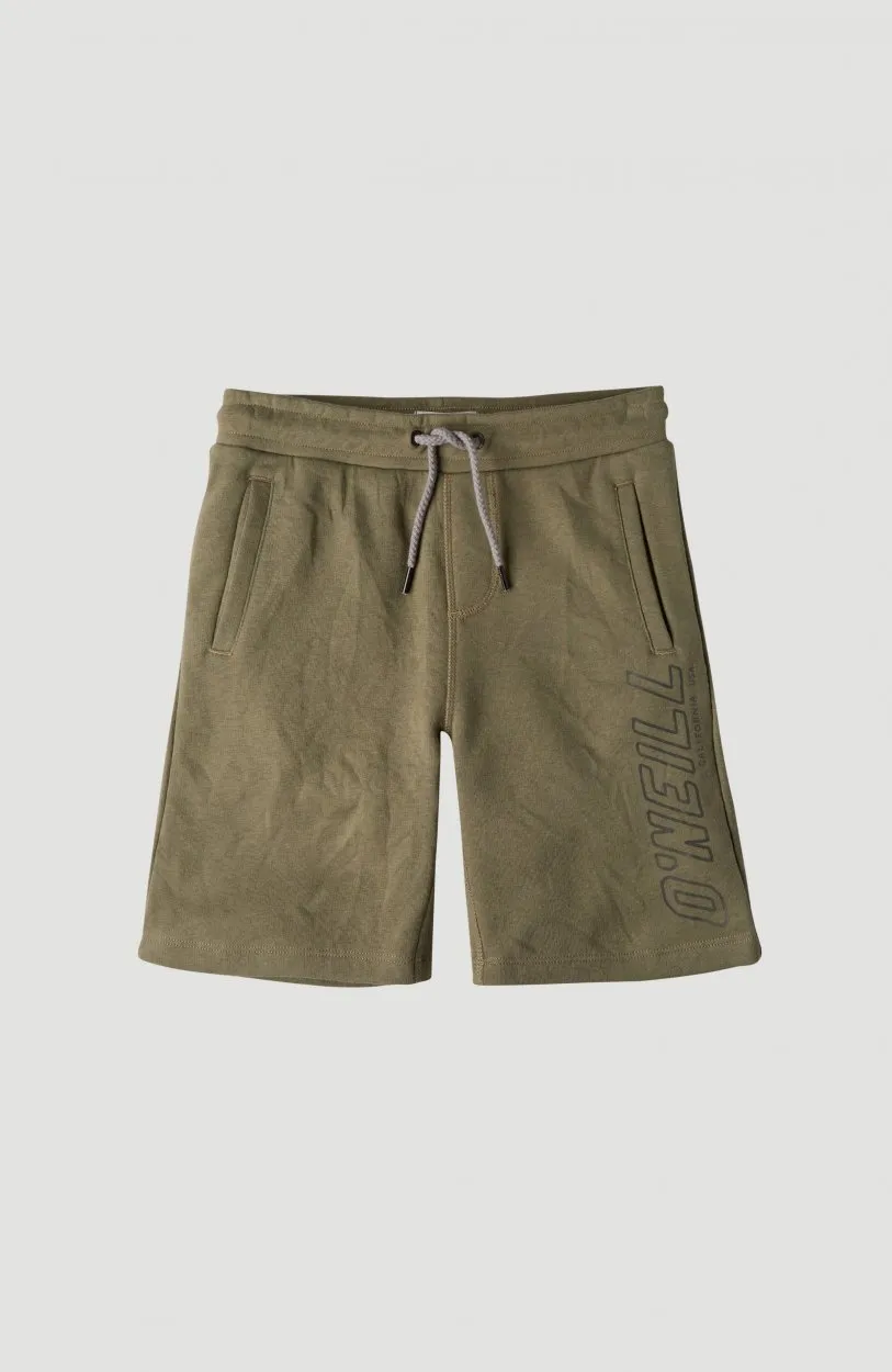 Pantalón corto O’NEILL chándal para niño ALL YEAR ROUND JOG SHORTS Olive leaves Ref. 1A2596 verde oliva