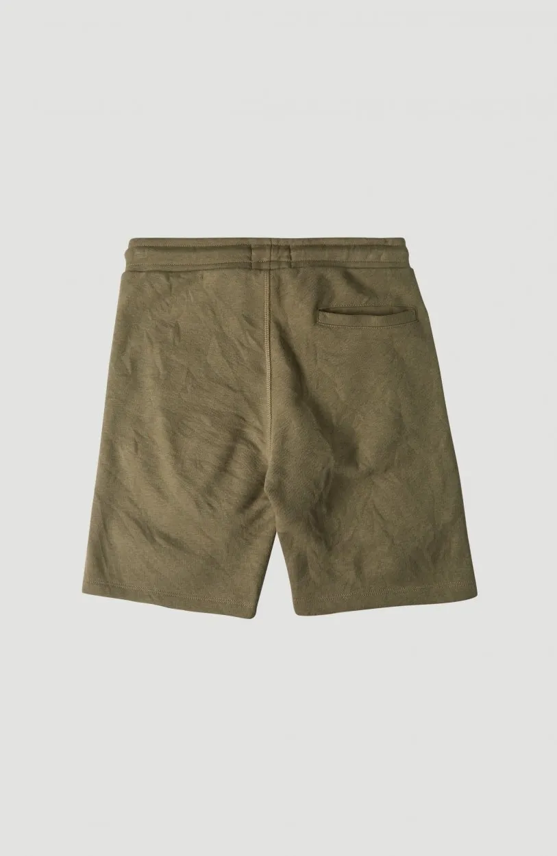 Pantalón corto O’NEILL chándal para niño ALL YEAR ROUND JOG SHORTS Olive leaves Ref. 1A2596 verde oliva