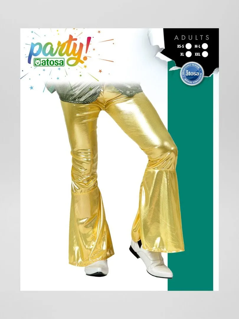 PANTALóN DE DISFRAZ DISCO  AMARILLO