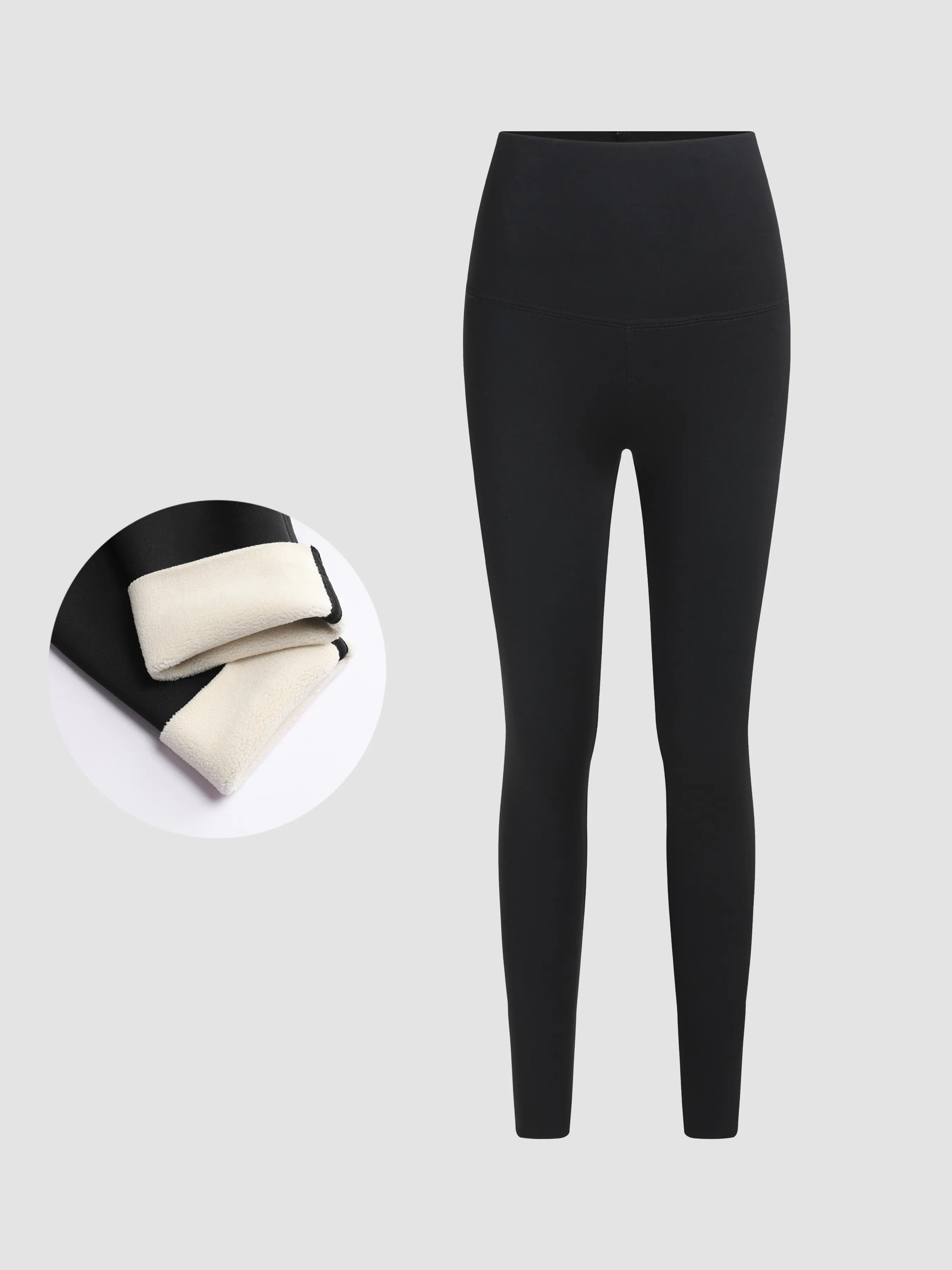  Pantalón de estar en casa de punto sólido térmico