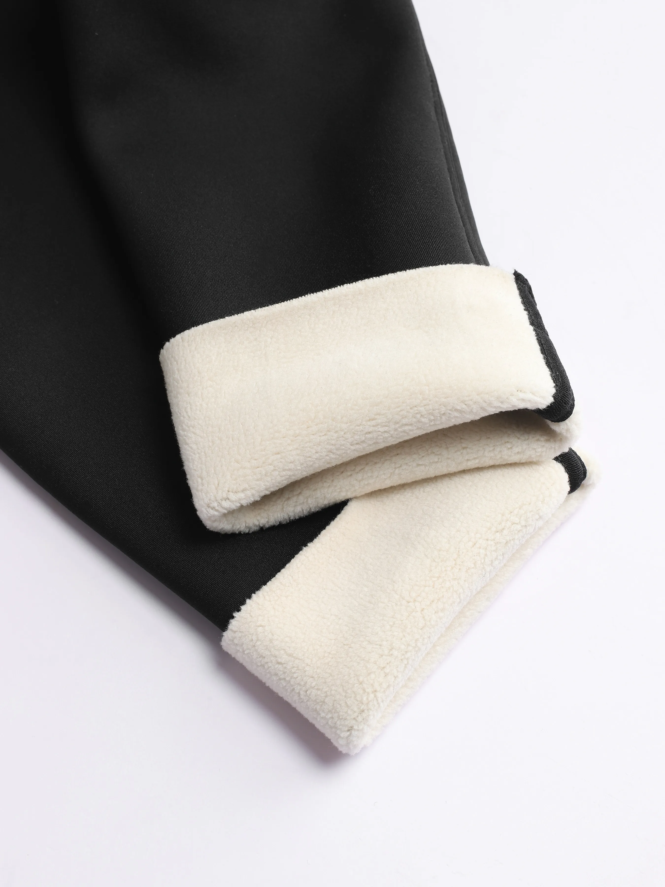  Pantalón de estar en casa de punto sólido térmico