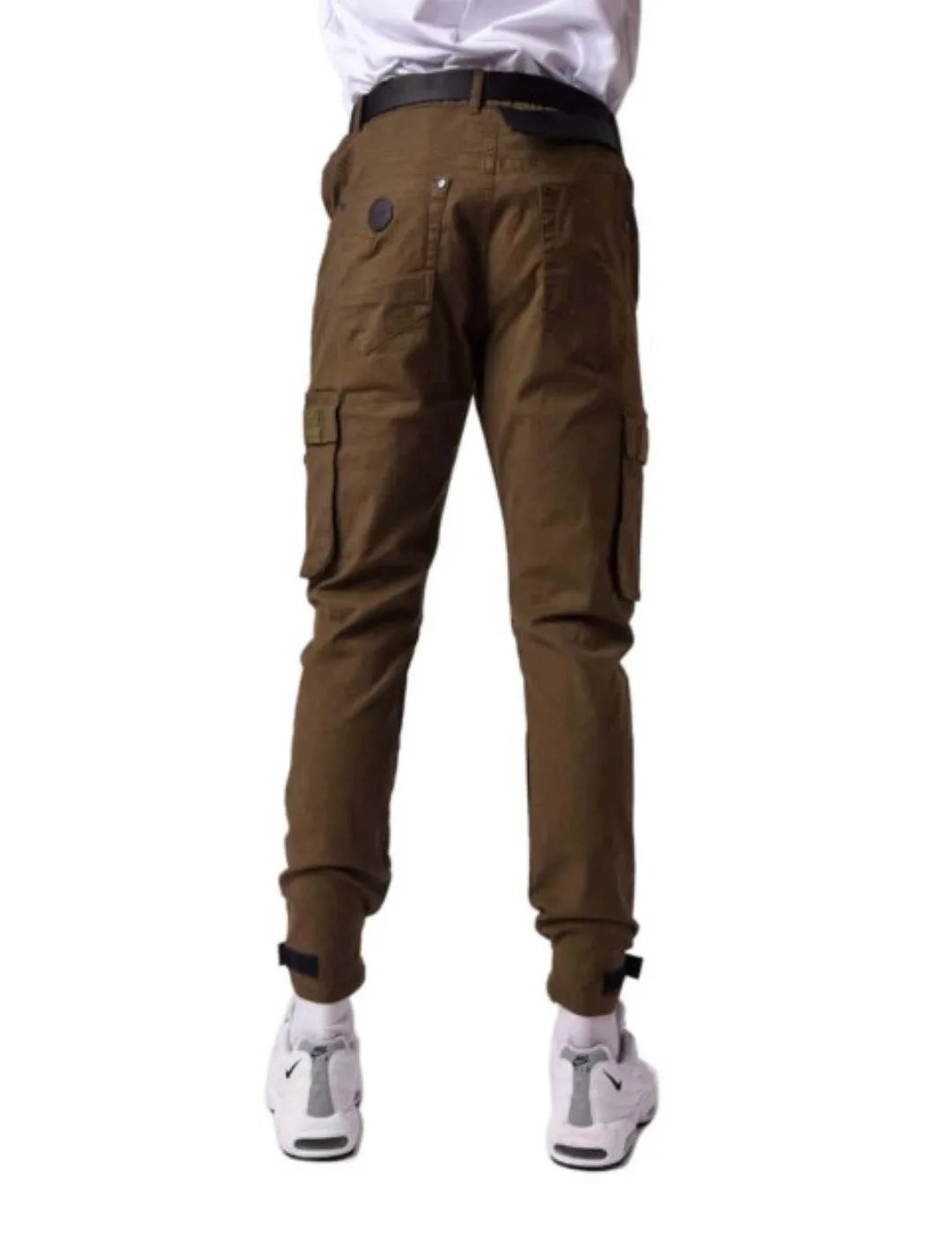 Pantalón ProjectxParis cargo kaki con velcro para hombre