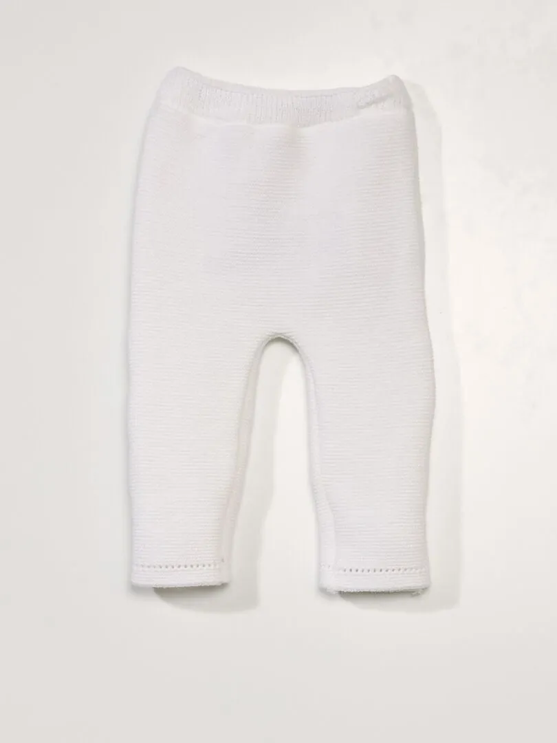 PANTALóN 'LA MANUFACTURE DE LAYETTE'  FABRICADO EN FRANCIA  BLANCO