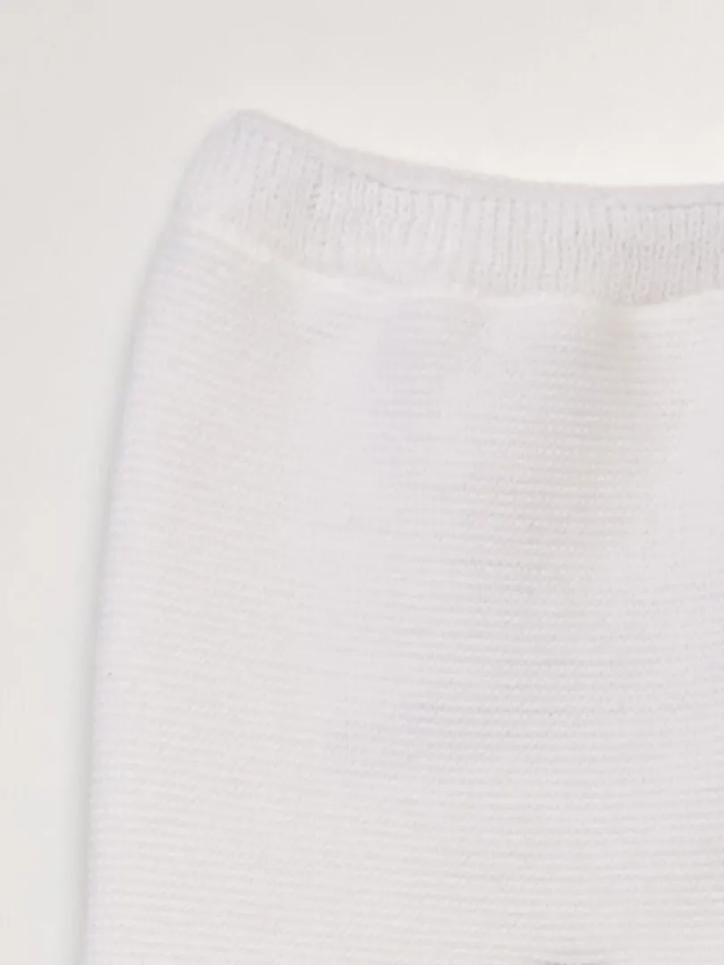 PANTALóN 'LA MANUFACTURE DE LAYETTE'  FABRICADO EN FRANCIA  BLANCO