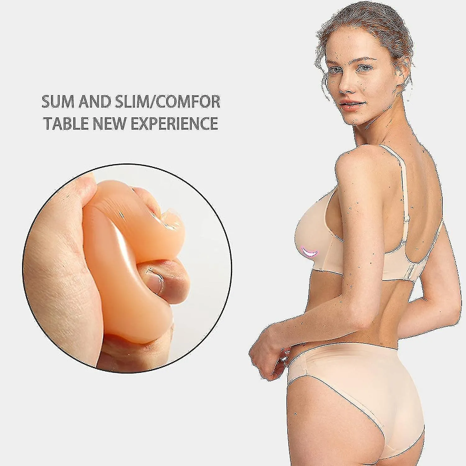 Par de silicona Forma mamaria Forma de forma triangular Mastectomía Prótesis Bra Enhancer Insertos A B C D E F G Copas