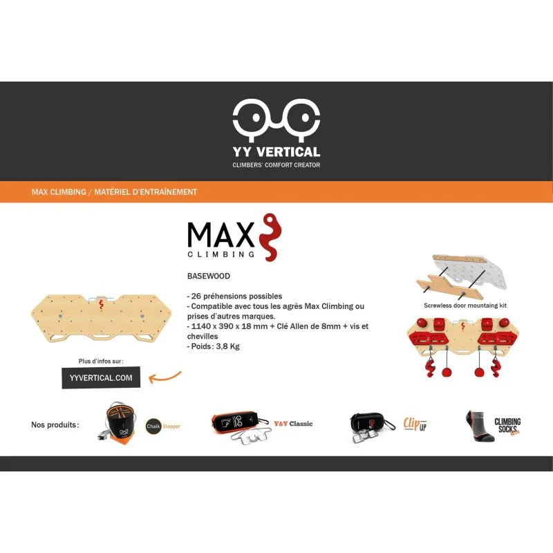 Pared de escalada MAX CLIMBING Basewood (Beige)