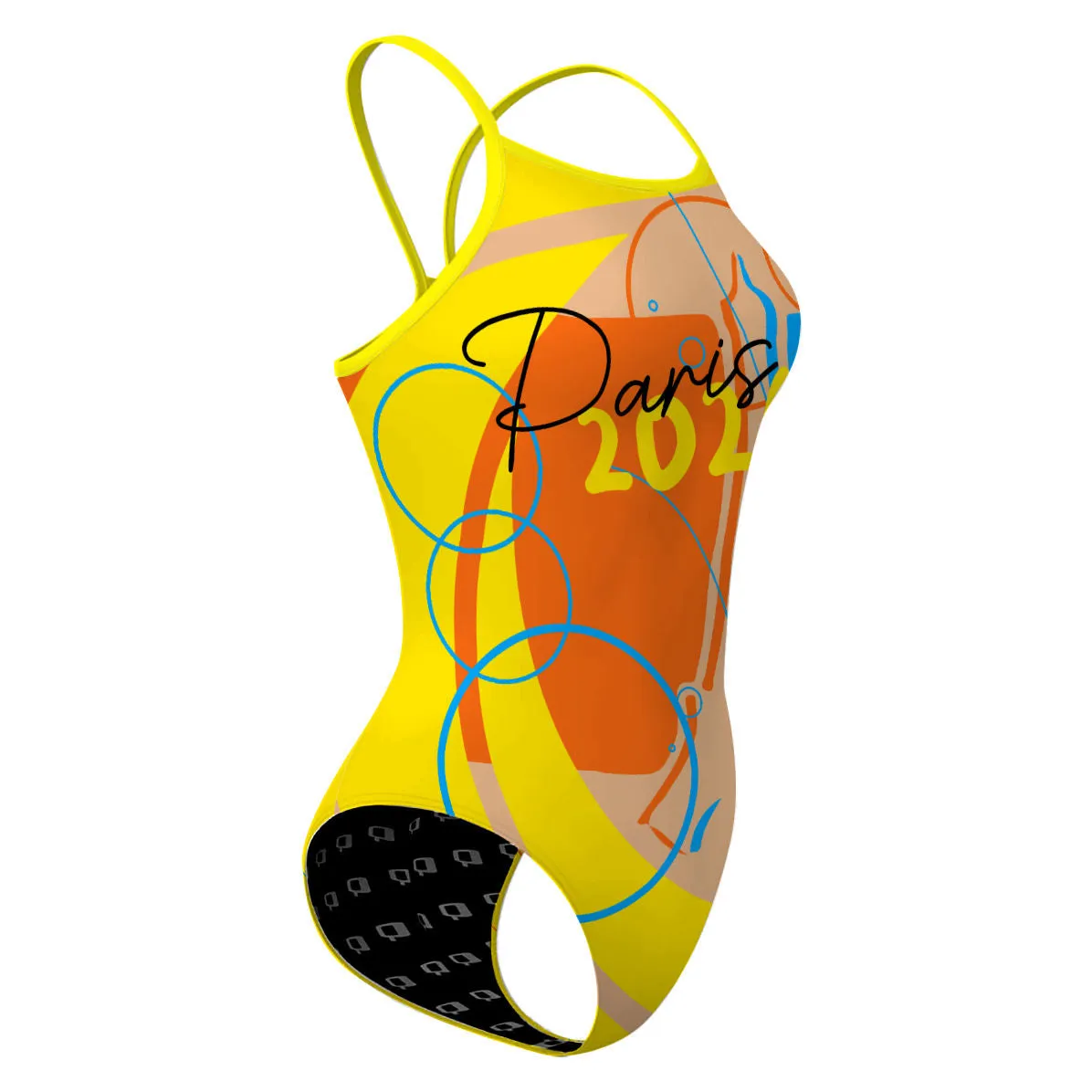 PARIS POP 24  SKINNY STRAP SWIMSUIT
