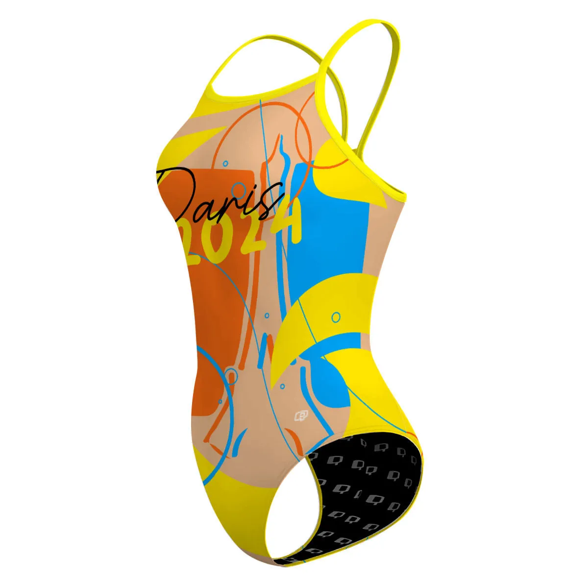 PARIS POP 24  SKINNY STRAP SWIMSUIT