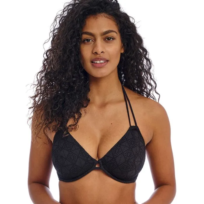 Parte de arriba Bikini Freya Swim Nomad nights Halter con aros AS205404 Black