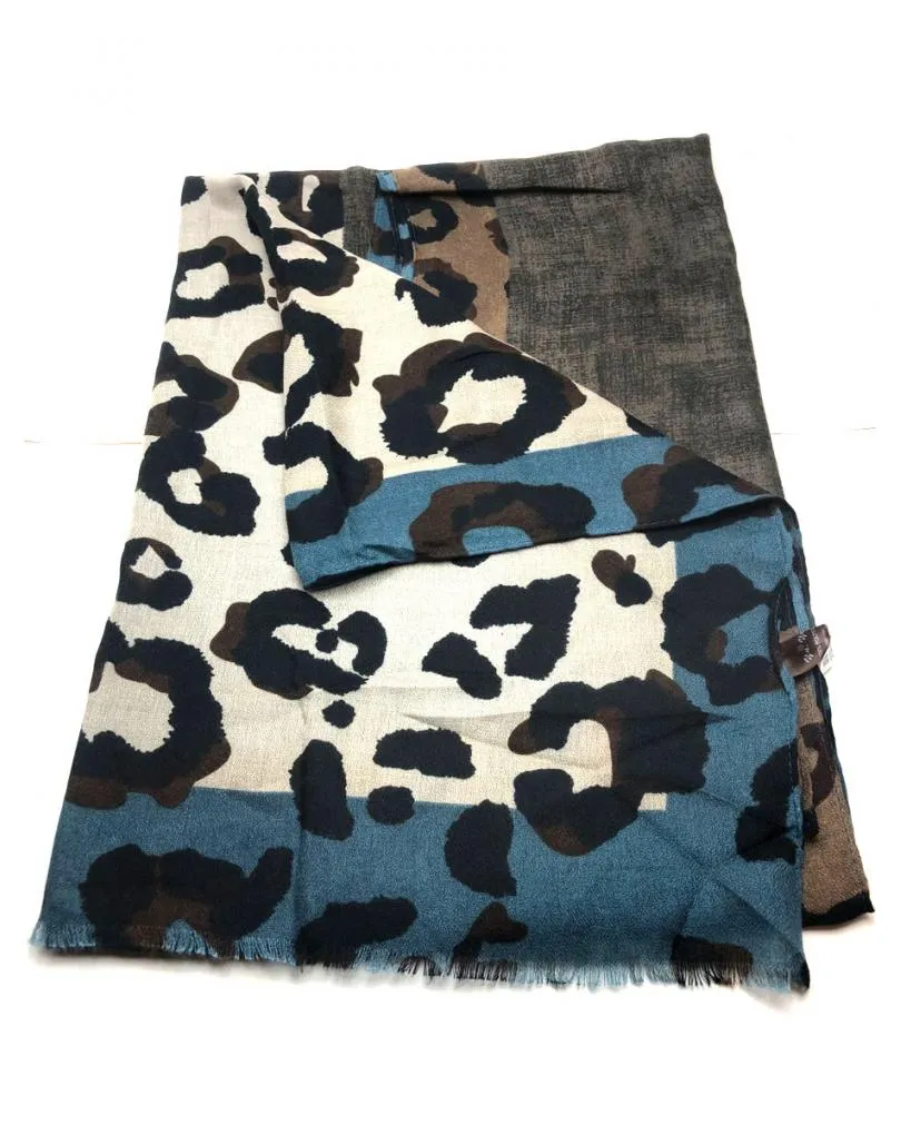 PAÑUELOS ANIMAL PRINT CON PRECIOSO ESTAMPADO EN AZUL