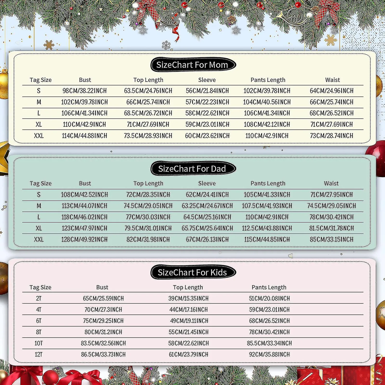 Pijama de Navidad Familia Papá Mamá Niños Niñas Ropa de noche Xmas Nightwear Set