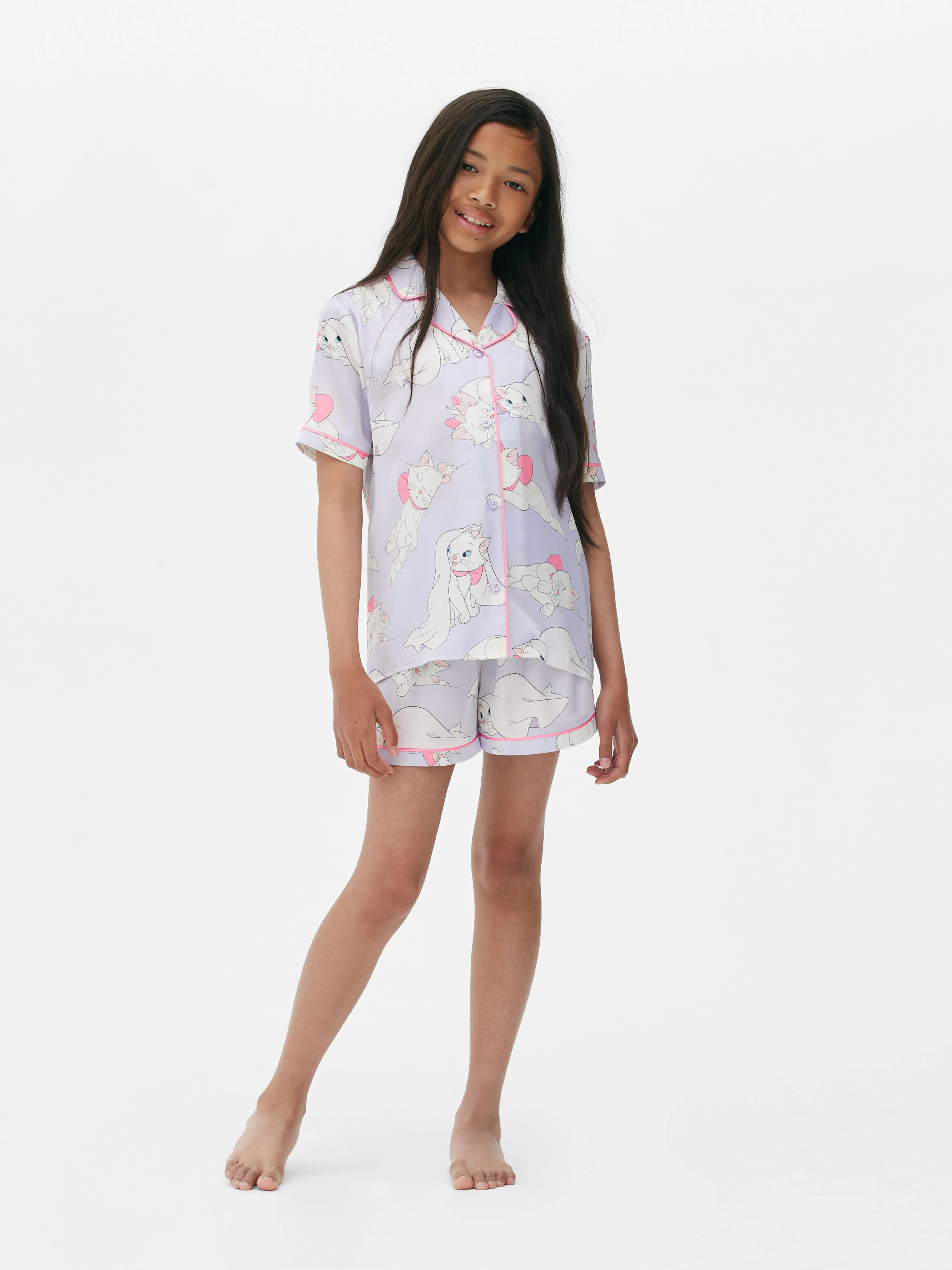 Pijama de satén de manga corta de Marie de Disney