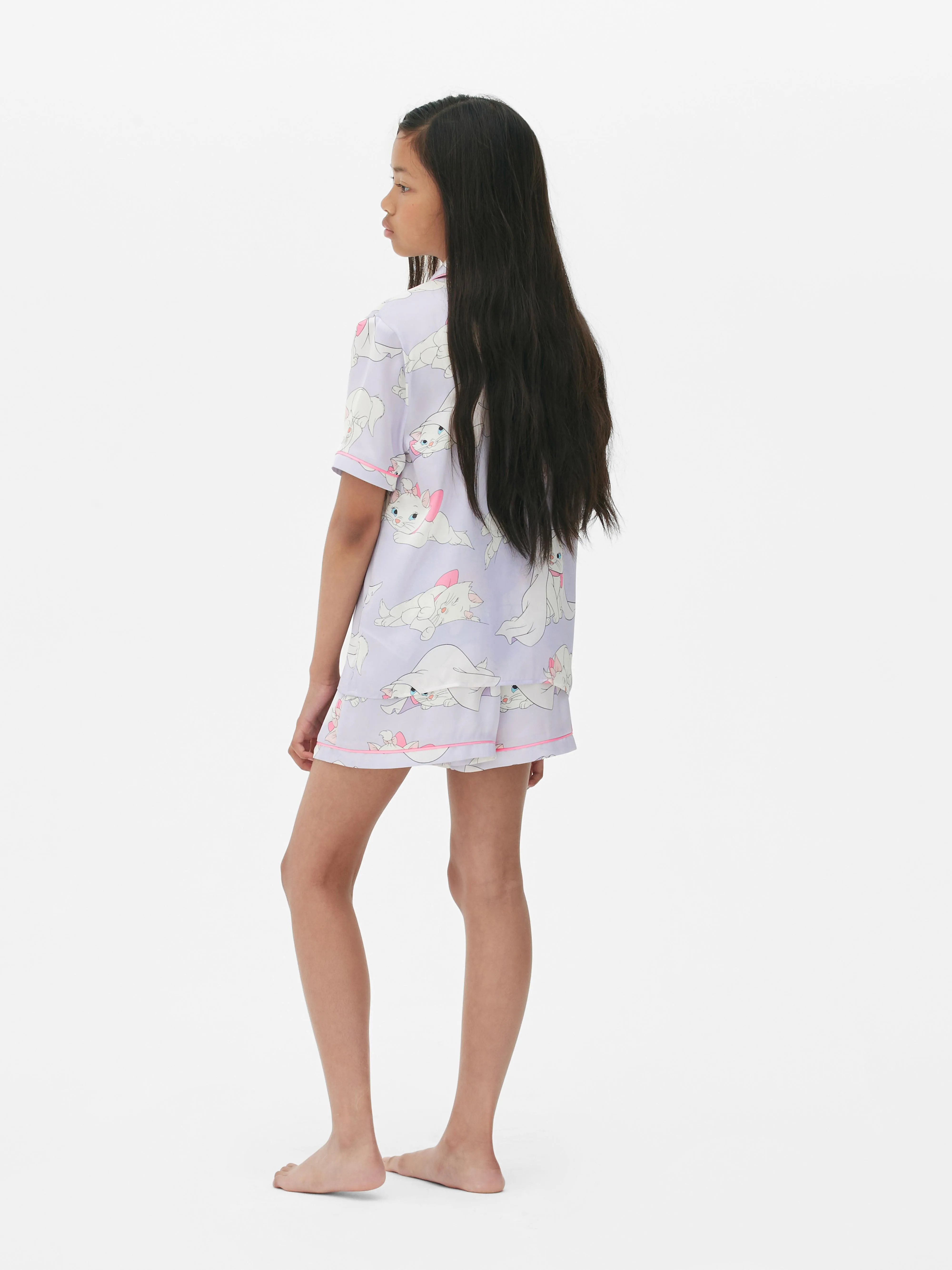 Pijama de satén de manga corta de Marie de Disney