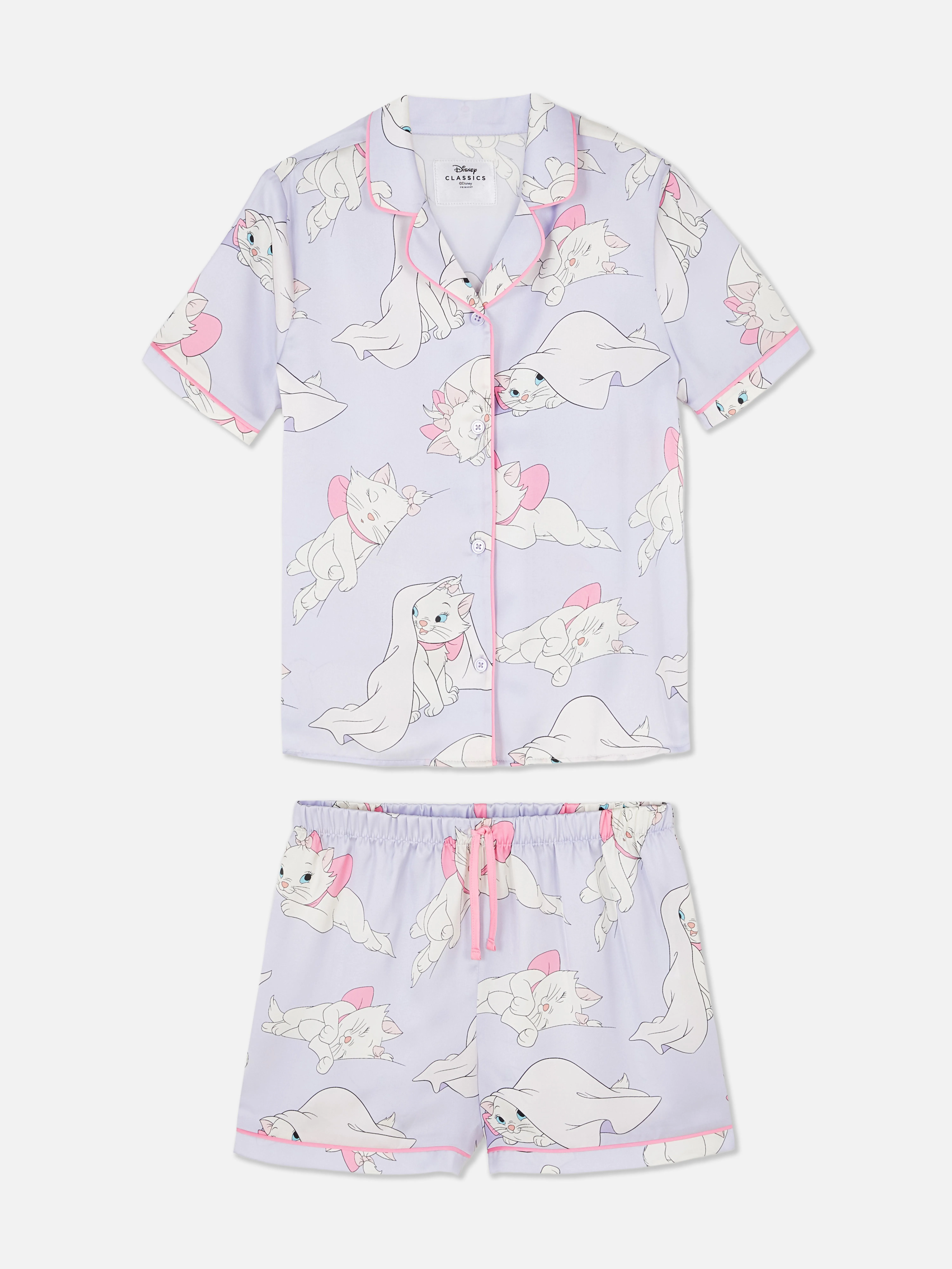 Pijama de satén de manga corta de Marie de Disney