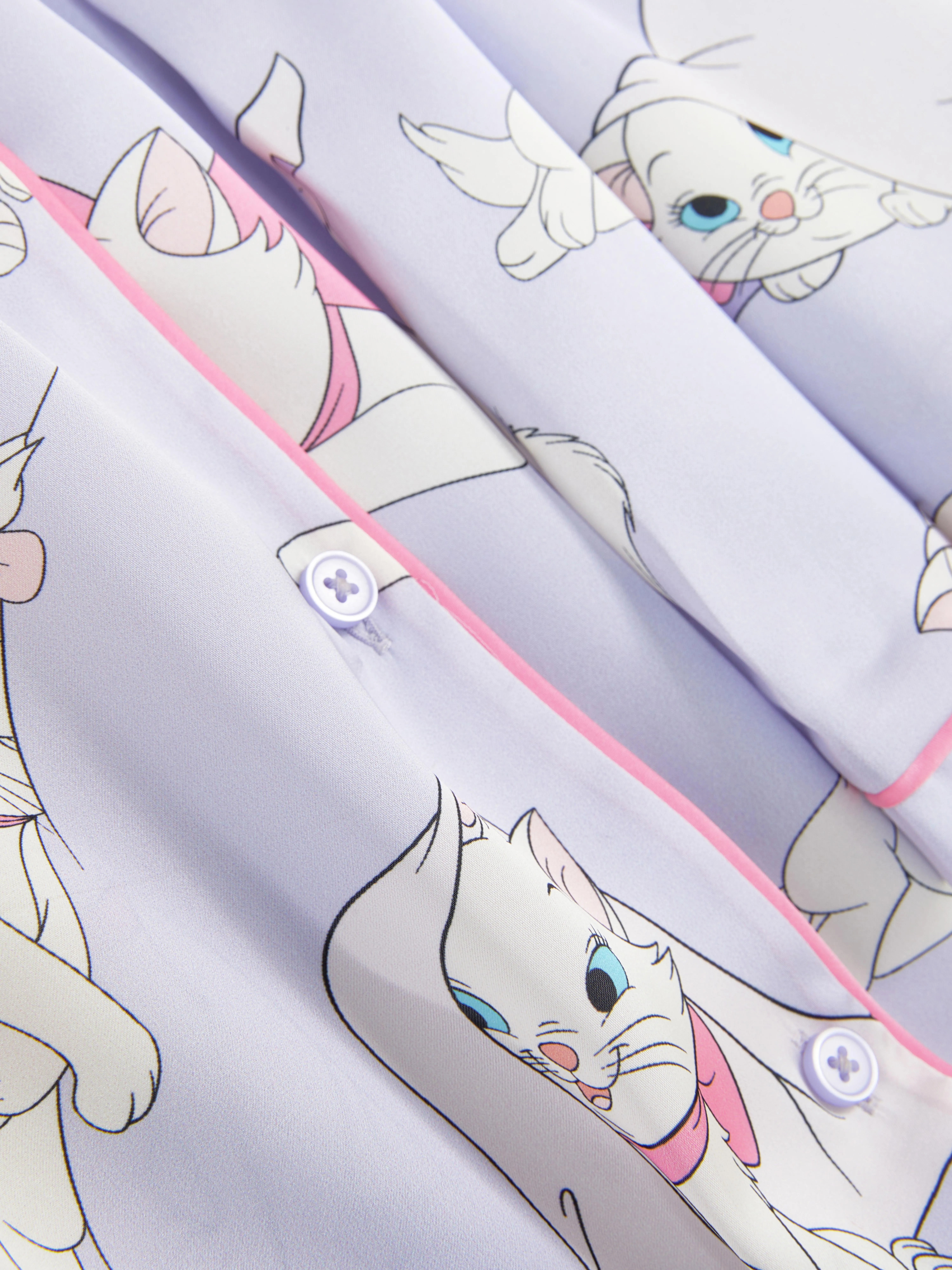 Pijama de satén de manga corta de Marie de Disney