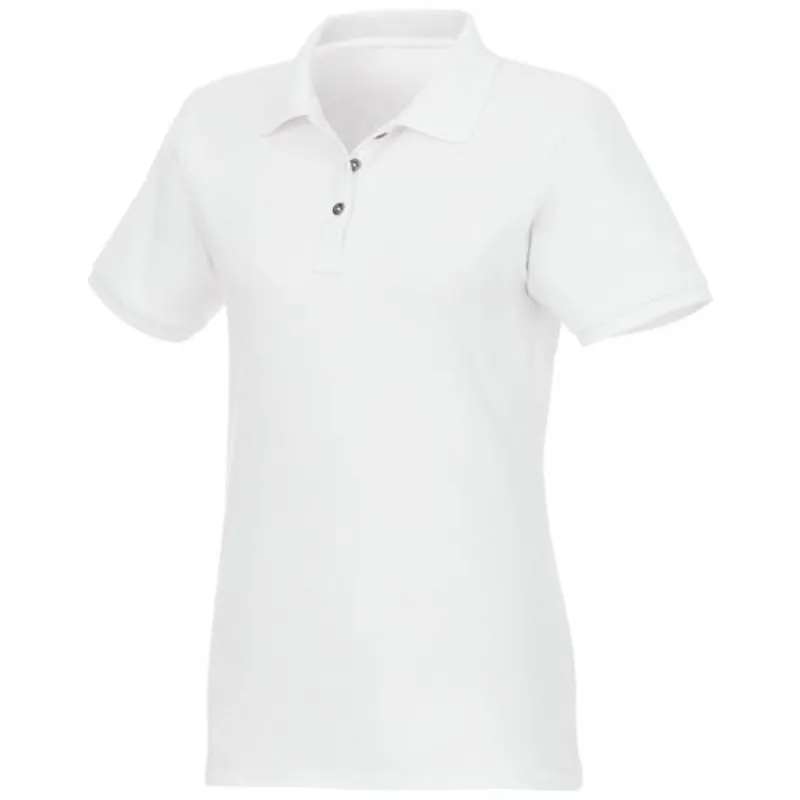 Polo de manga corta de material reciclado orgánico GRS para mujer 'Beryl'