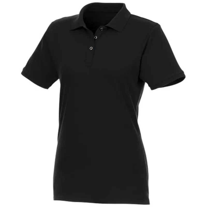 Polo de manga corta de material reciclado orgánico GRS para mujer 'Beryl'