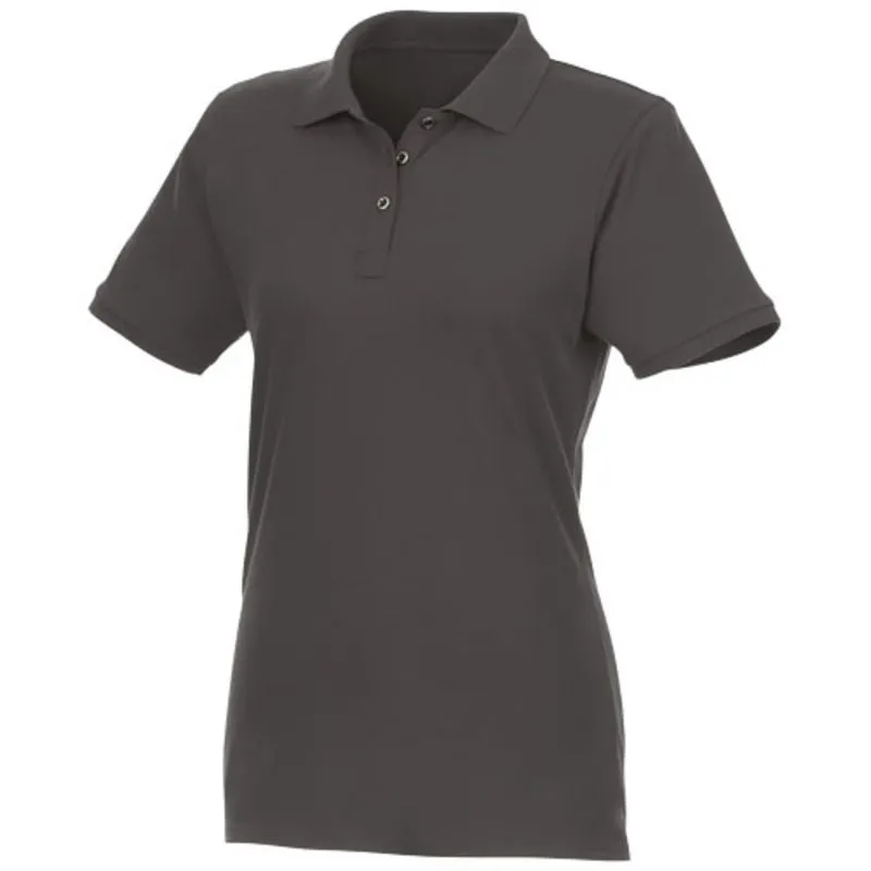 Polo de manga corta de material reciclado orgánico GRS para mujer 'Beryl'