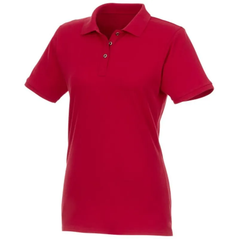 Polo de manga corta de material reciclado orgánico GRS para mujer 'Beryl'