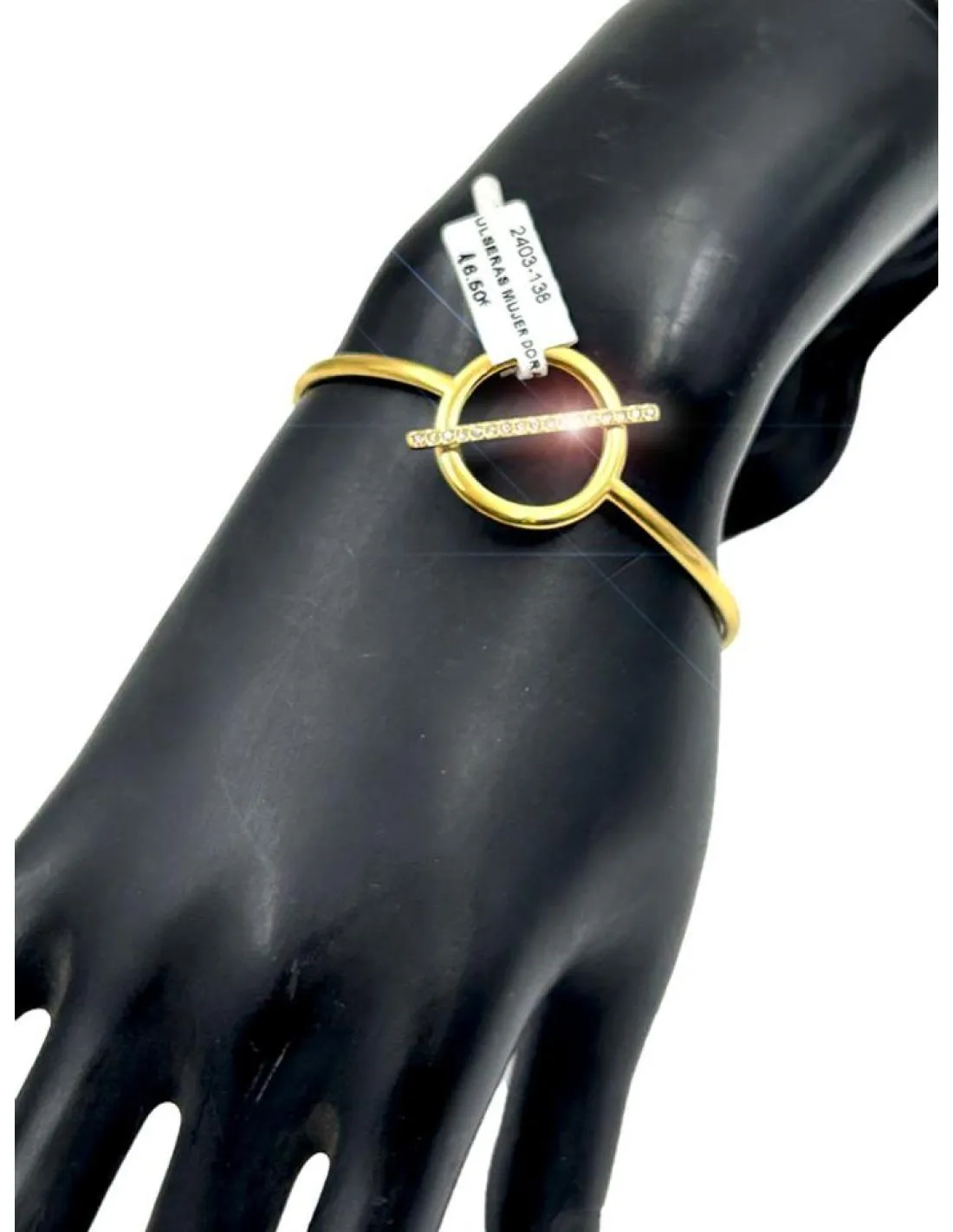 PULSERAS MUJER DORADAS CON CIRCONITAS ACTUAL Y ORIGINAL DISEÑO