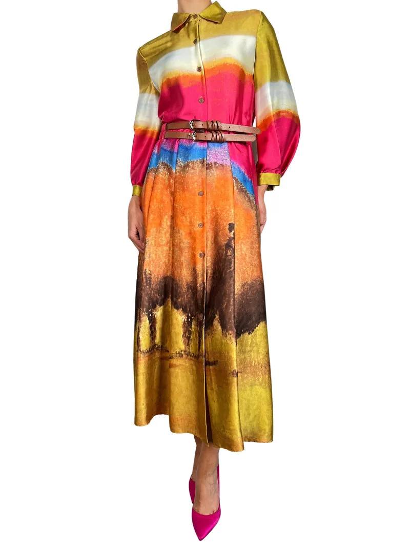 PURIFICACIÓN GARCÍA Vestido Camisero Twill