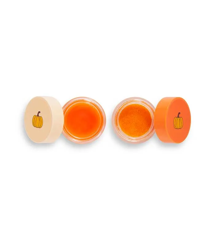 REVOLUTION  *FRIENDS X REVOLUTION*  SET DE CUIDADO DE LABIOS PUMPKIN SPICE