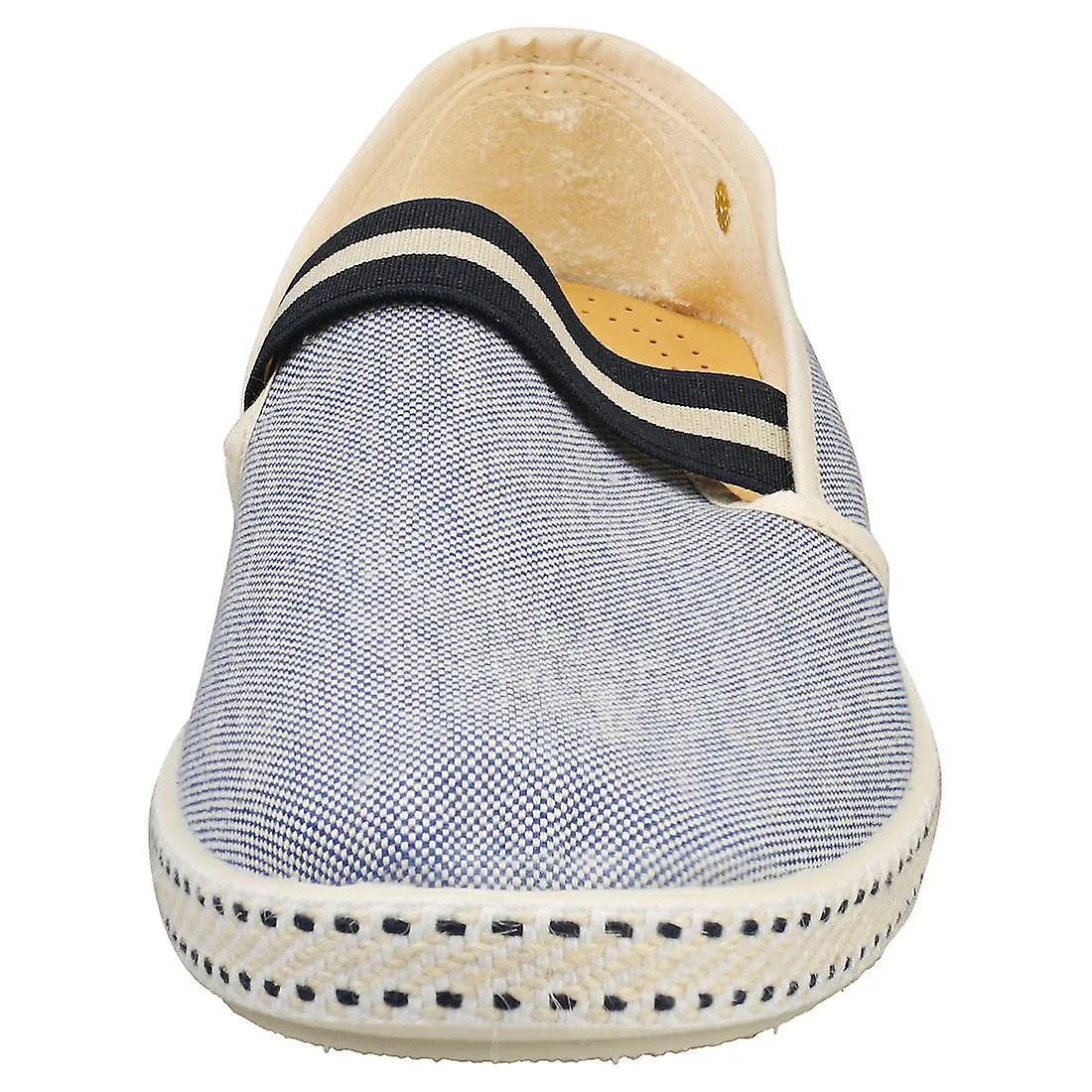 Rivieras College Zapatos de alpargata para hombre en jeans azules