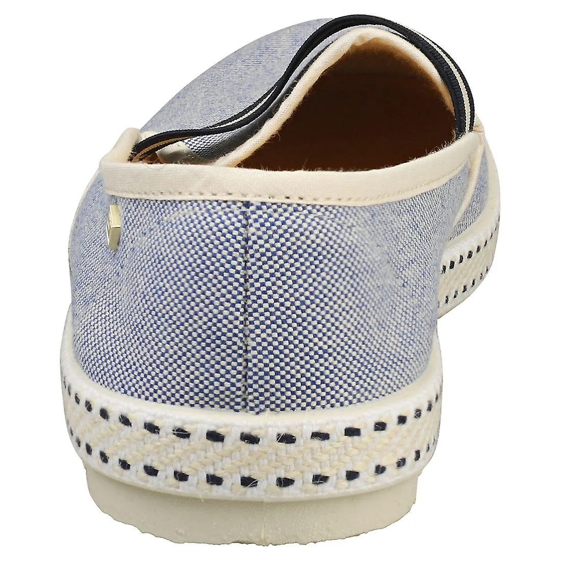 Rivieras College Zapatos de alpargata para hombre en jeans azules