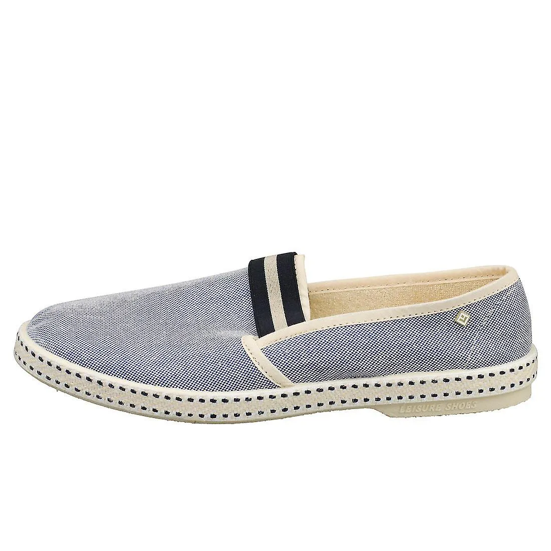 Rivieras College Zapatos de alpargata para hombre en jeans azules
