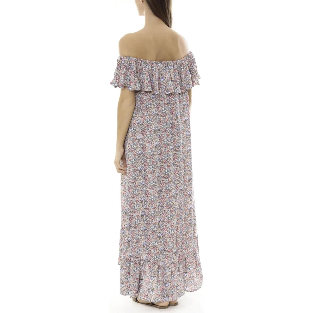 Robe Longue Care  of you Fleuri Rose F50035