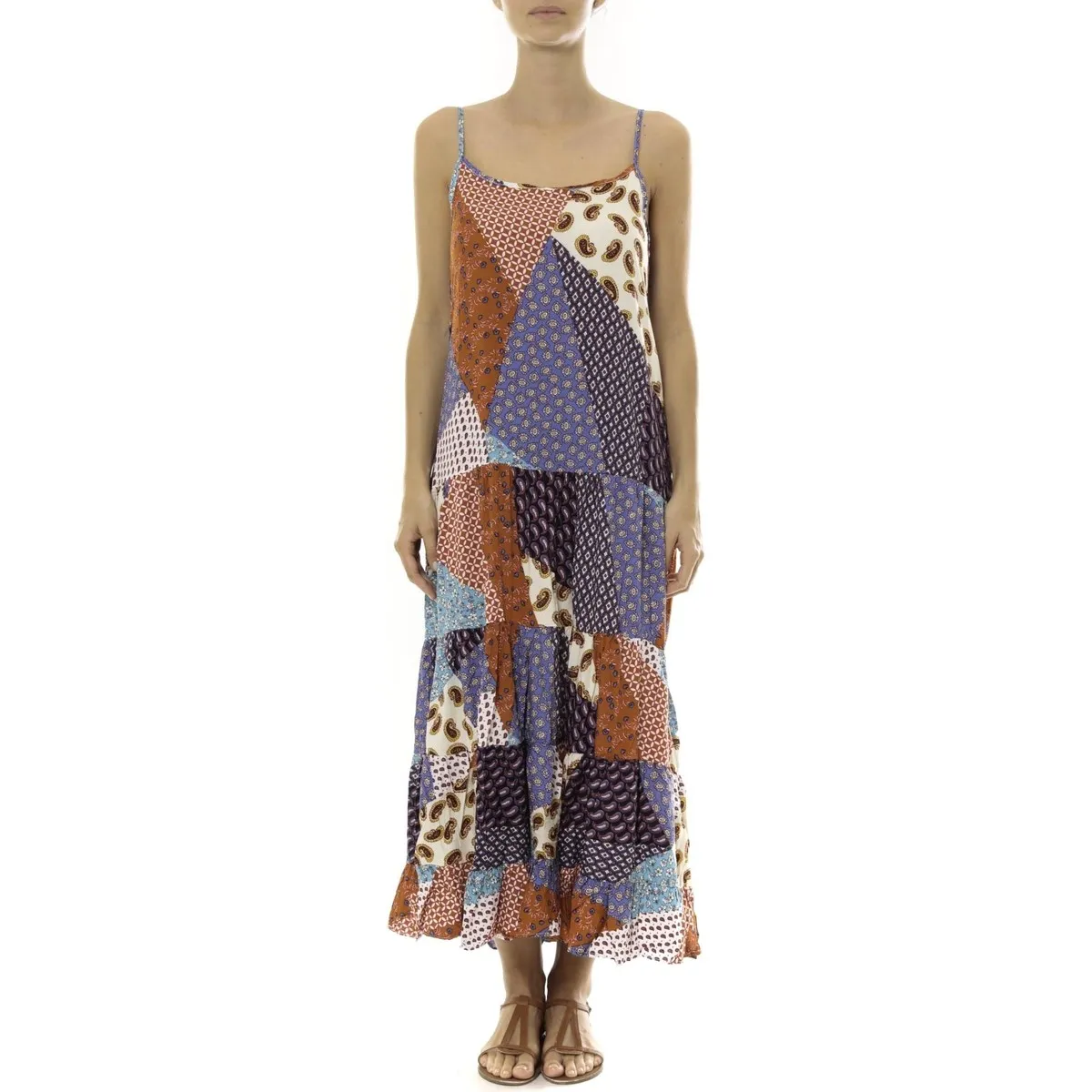 Robe Longue patchwork  Care of you Mutilcolor 1