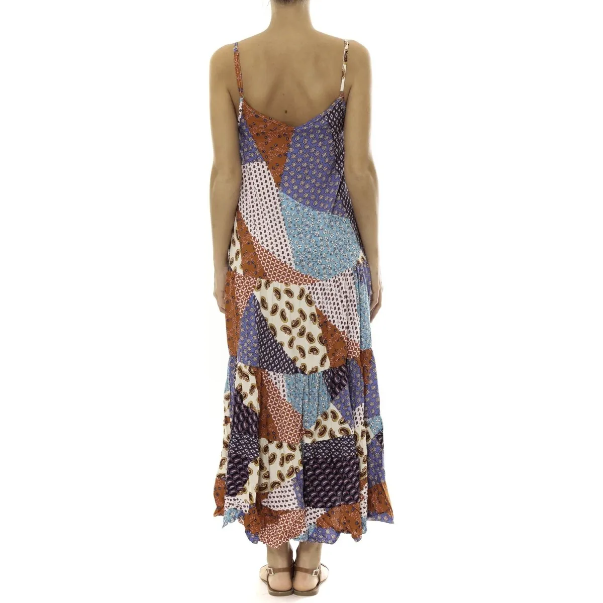 Robe Longue patchwork  Care of you Mutilcolor 1