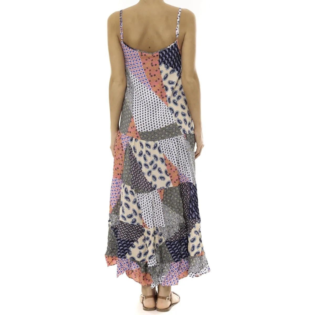 Robe Longue patchwork  Care of you Mutilcolor 2