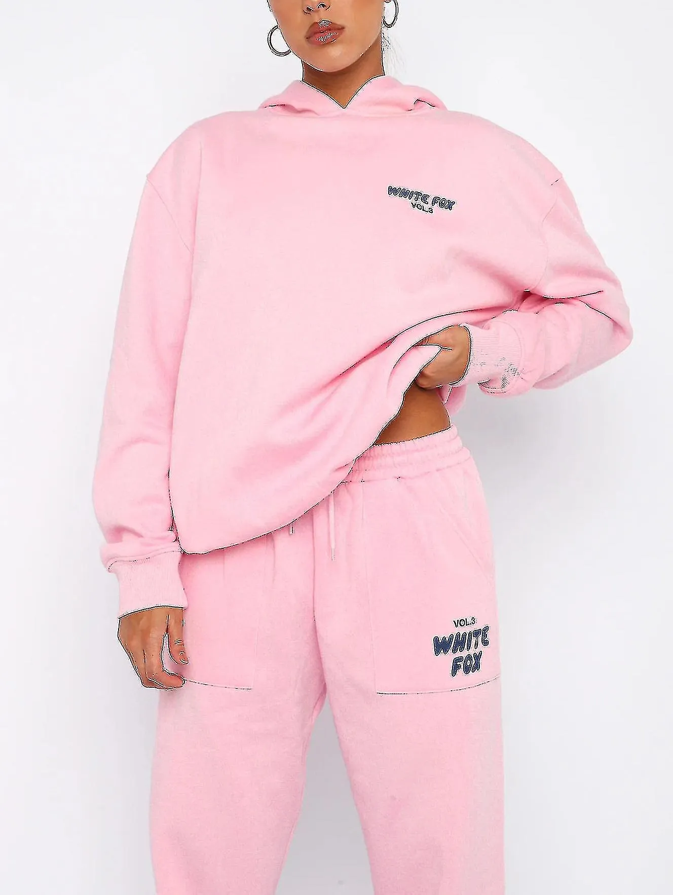 ROPA DE ABRIGO CON CAPUCHA DOS PIEZAS DE TRAJES CON CAPUCHA DE MANGA LARGA CONJUNTO DE ATUENDO CON CAPUCHA