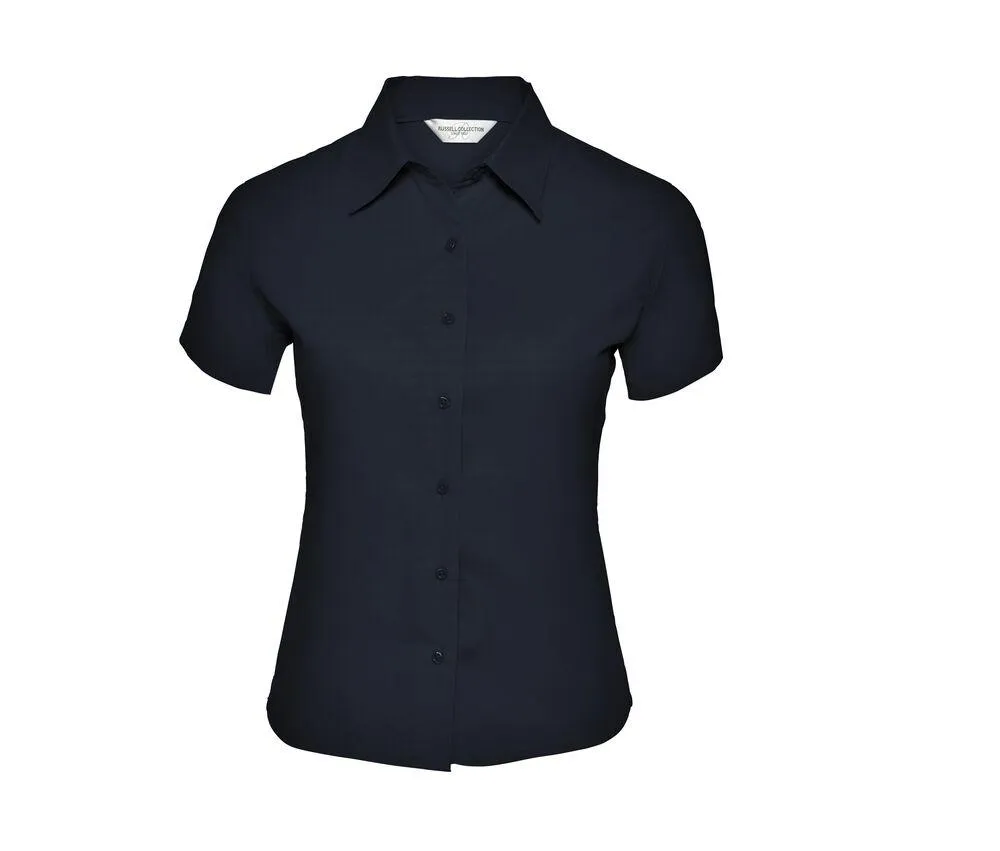 RUSSELL COLLECTION JZ17F  CAMISA CLASSIC TWILL PARA MUJER  FRENCH MARINO