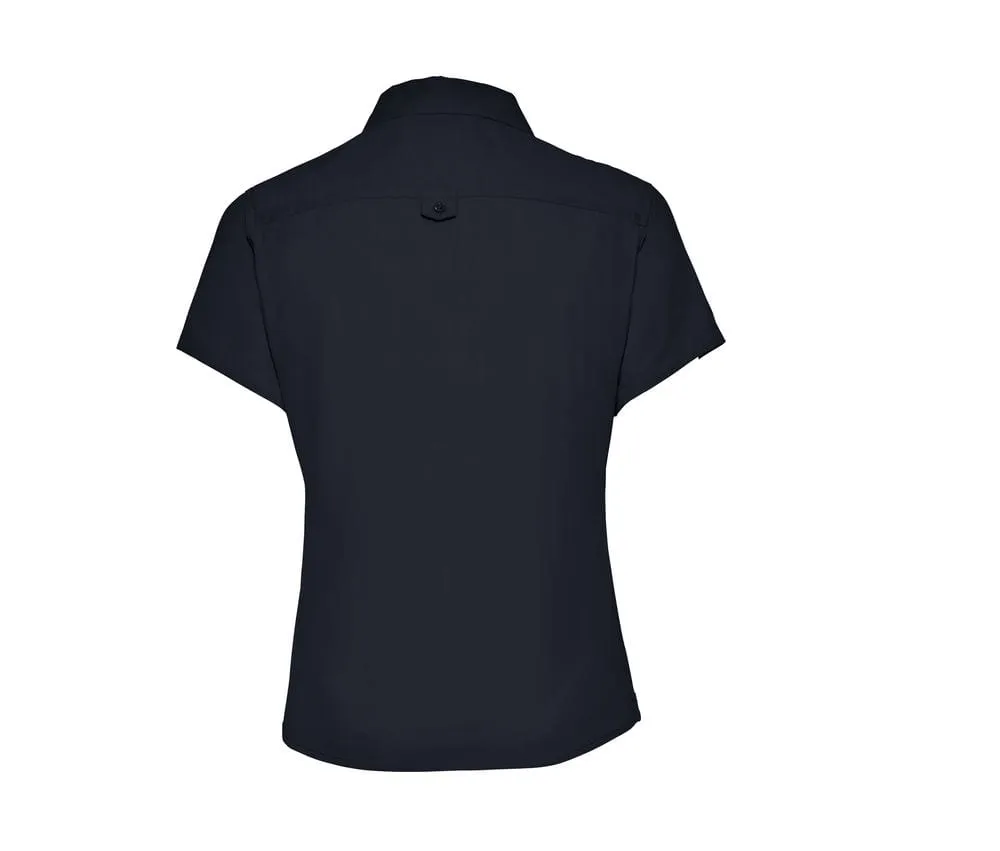 RUSSELL COLLECTION JZ17F  CAMISA CLASSIC TWILL PARA MUJER  FRENCH MARINO
