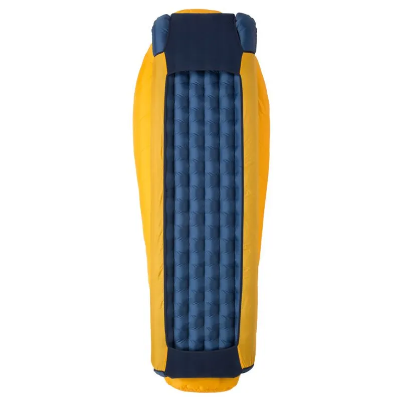 Saco de dormir Big agnes Lost Dog 30 (FireLine Eco) LONG Yellow/Navy