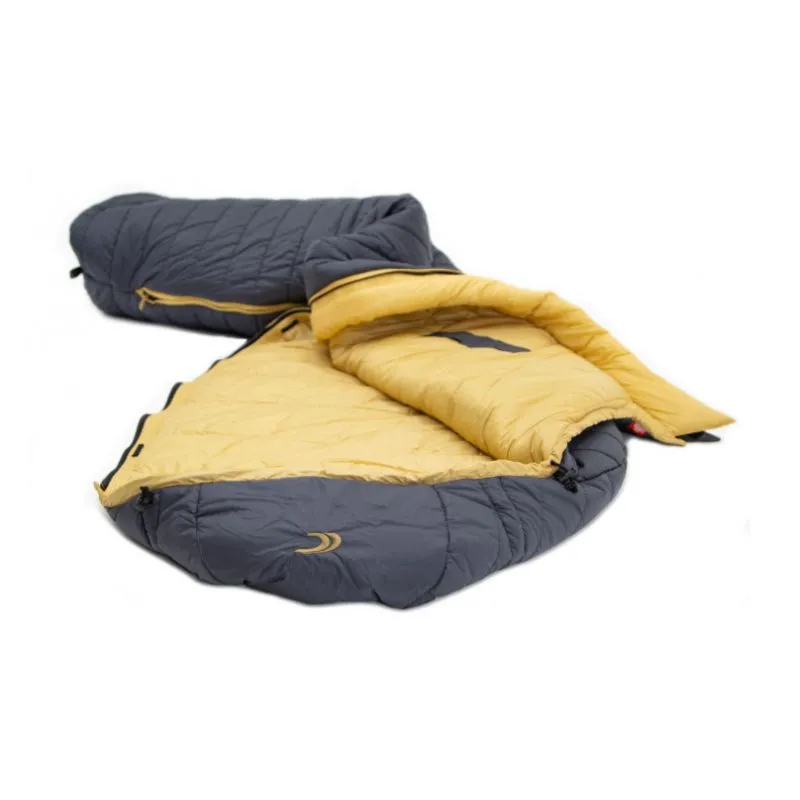 Saco de dormir CARINTHIA G 180 M rechts (gris / amarillo)