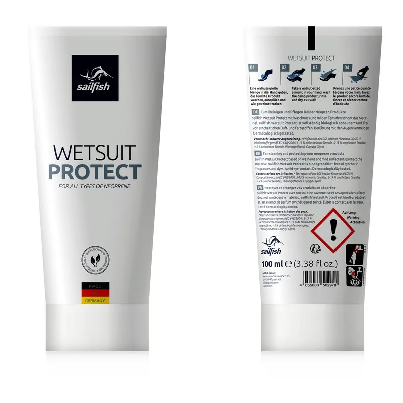 SAILFISH Limpieza del neopreno. Wetsuit protect.