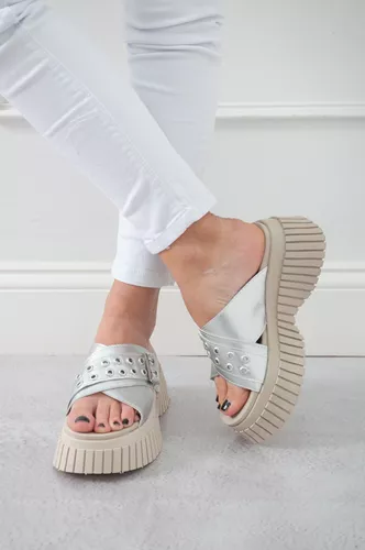 SANDALIAS DE MUJER PLATAFORMA CóMODA LIVIANA NEGRO ART800