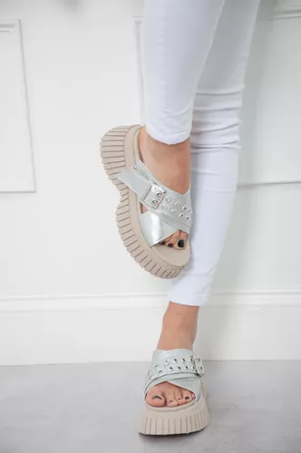SANDALIAS DE MUJER PLATAFORMA CóMODA LIVIANA NEGRO ART800