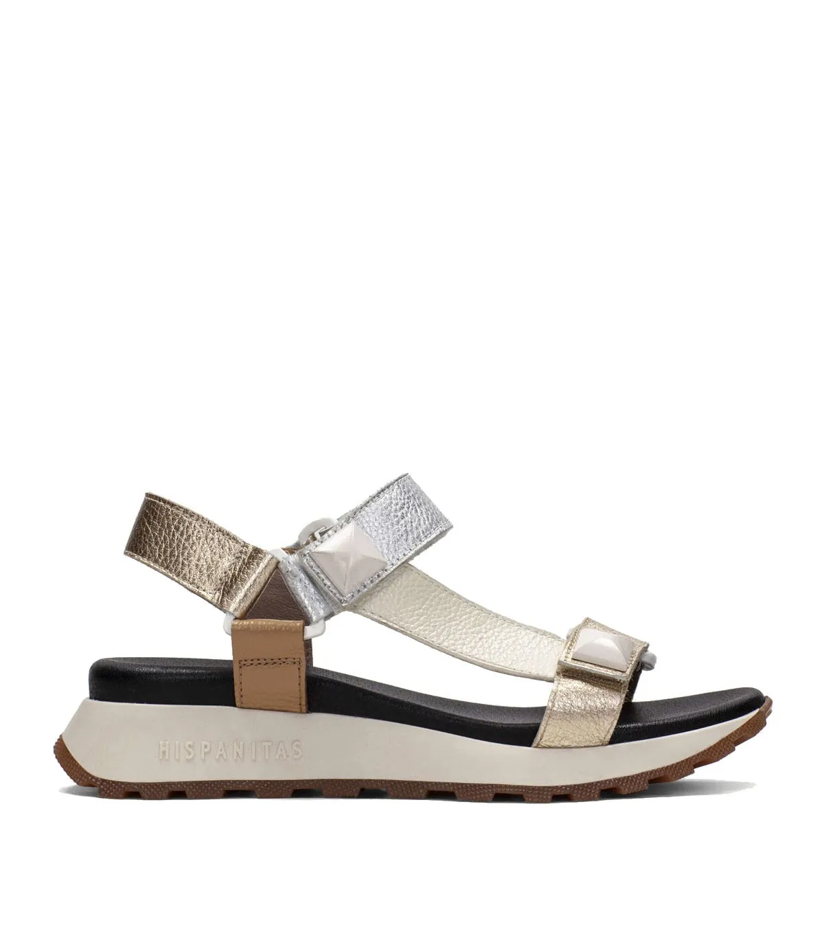 SANDALIAS PLANAS CON VELCRO BEIGE HISPANITAS SCARLET MAUI CHV243311
