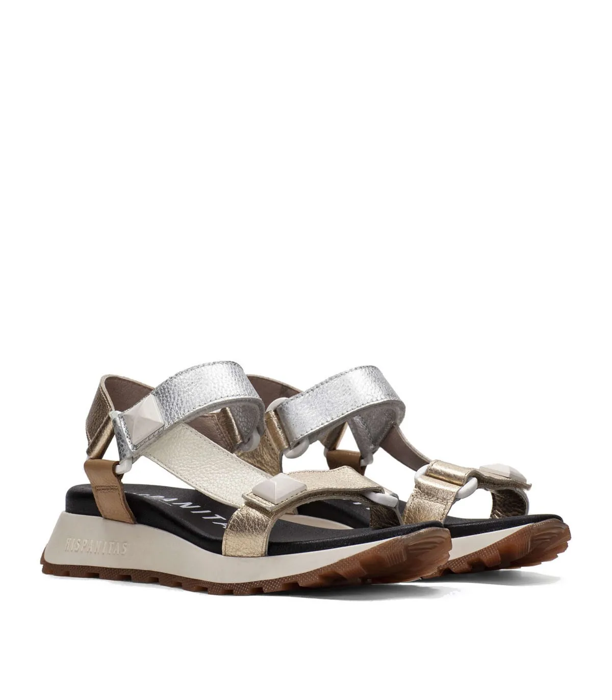 SANDALIAS PLANAS CON VELCRO BEIGE HISPANITAS SCARLET MAUI CHV243311