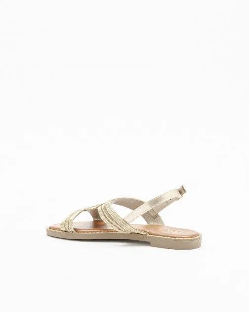 SANDALIAS PLANAS EXé P3375151 DORADO