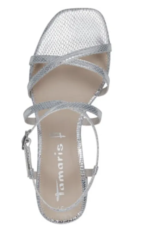 Sandalias Y Zue Tamaris 28204 piel vegana plateado