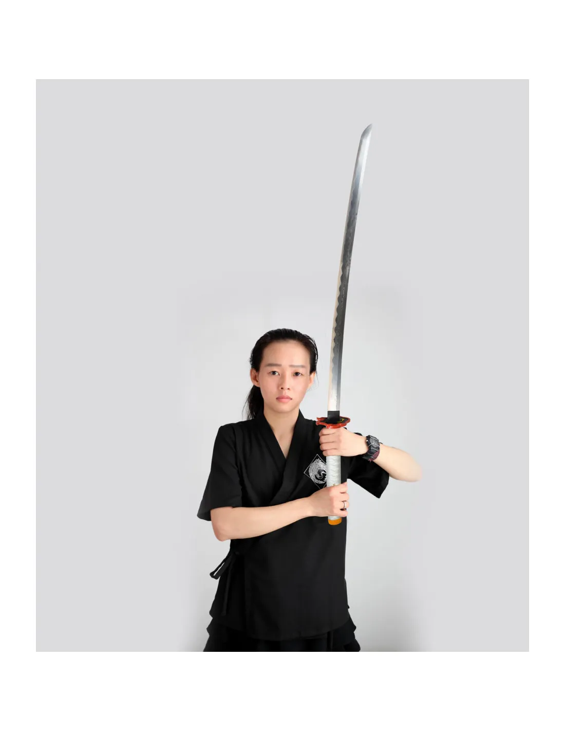 Set blanco Katana forjada a mano de Kyojuro Rengoku, Demon Slayer
